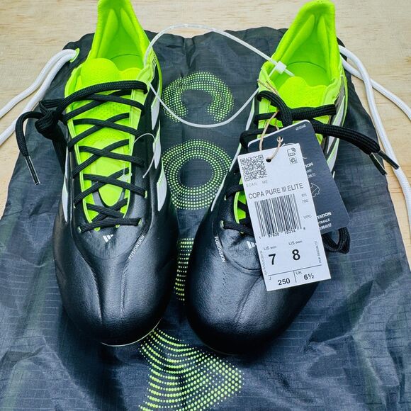 NEW Adidas Copa Pure 3 Elite AG Soccer Cleats Black JR2820 Mens Sz 7 main image 8